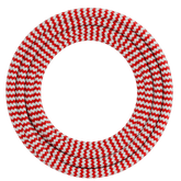 Calex Creations Textiel kabel - Rood/Wit - 1.5meter